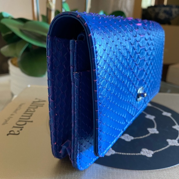 RARE ⭐️ Chanel WOC Python Blue and Pink ⭐️ NWT - Picture 11 of 15